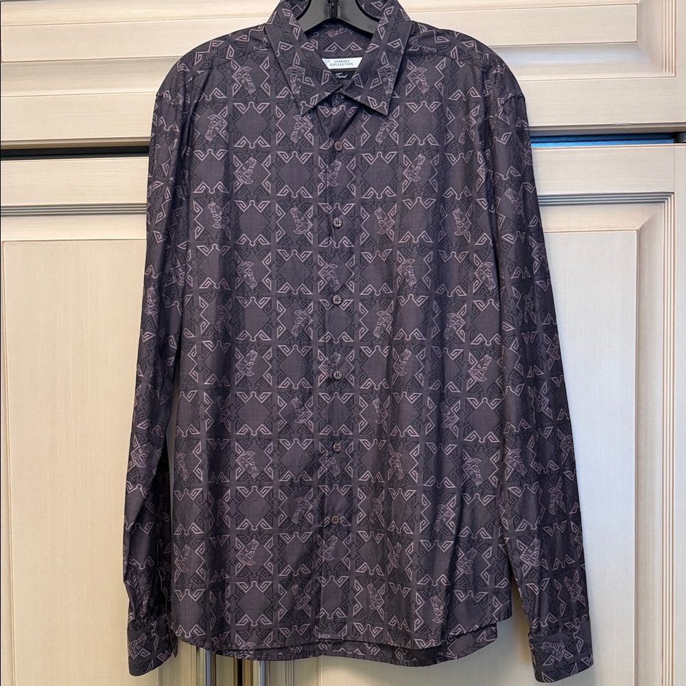 NEW❗️Versace Collection Geometric Men’s Shirt